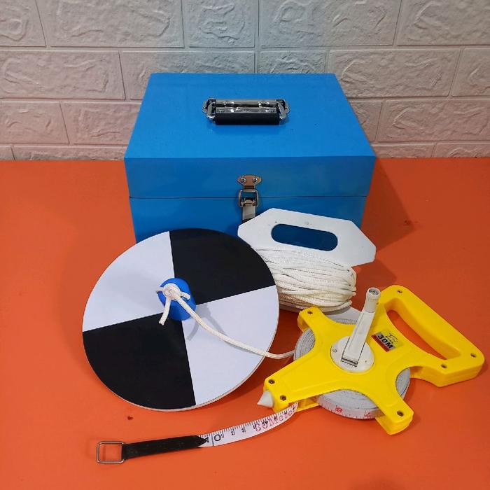 Secchi Disk secchidisk 20 cm atau mini alat kekeruhan air - 1 set + tape 30 meter